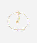 Bracelet Alvida ZAG – Chaîne fine acier doré or fin avec pendentif doré. Bijou hypoallergénique, Les Tendances de Charlotte, Saint-Quentin.