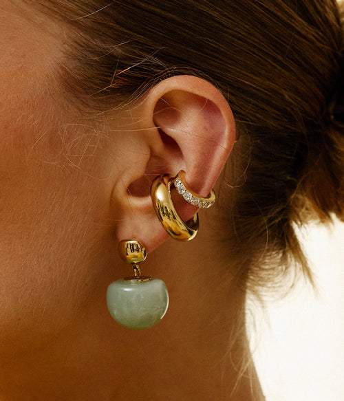 Boucles d'oreilles Boucles d'oreilles Rosazia ZAG – Acier doré ZAG Acier Doré