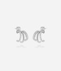 Boucles d'oreilles Virginia ZAG acier hypoallergénique porté, bijoux femme
