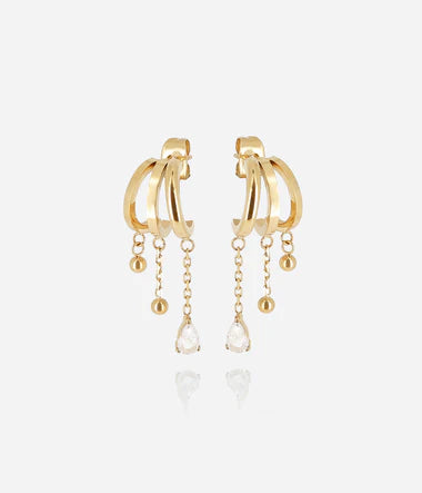 boucles d'oreilles goutte dorées", "créoles cascade goutte", "pendentifs goutte zirconium