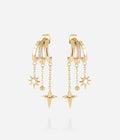 boucles d'oreilles Zag étoiles filantes", "créoles double étoile zirconium", "multi-créoles anneau serti