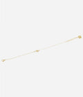 Bracelet Astral Zag, étoile et zirconium sur chaîne en acier doré