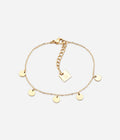 Bracelet Confettis Zag, chaînette dorée et petites pampilles plates
