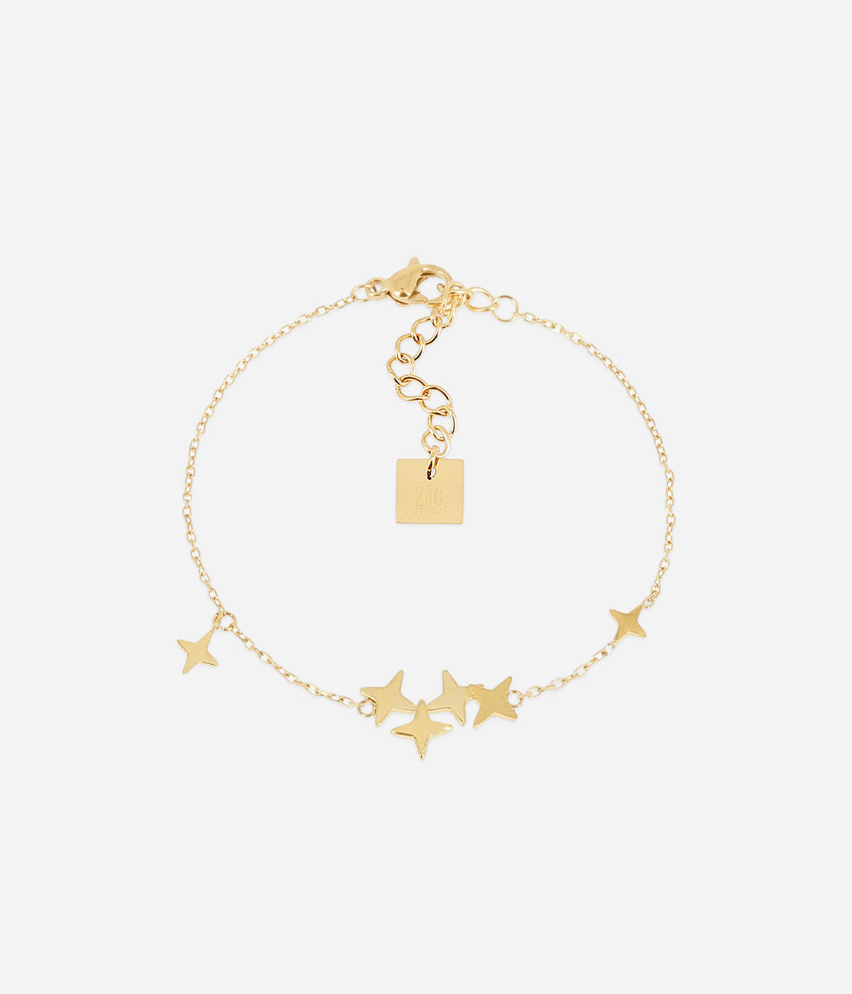 Bracelet Massimo Zag, chaîne dorée sertie de petites étoiles