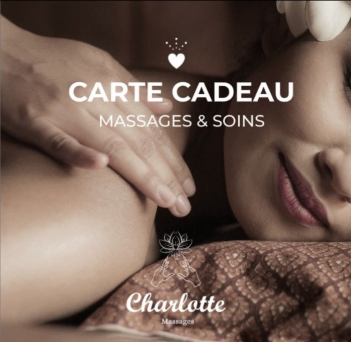 Carte cadeau massage et soin visage à offrir, institut de Charlotte à Saint-Quentin