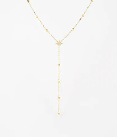 Collier Isaac ZAG – Chaînette suspendue étoile dorée, bijou symbolique hypoallergénique. Livraison offerte dès 69€.