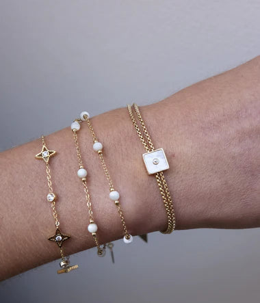 Bracelet Manhattan ZAG – Fermoir mousqueton acier doré, finition polie