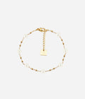 Bracelet Zoé ZAG – Chaînette dorée et pierre fine naturelle, vue face